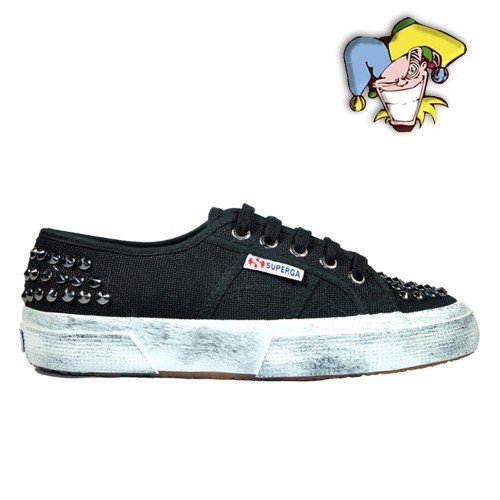 superga alte con borchie
