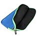 11.6-12.2 inch Laptop Tablet Sleeve, Evecase Ultra Portable Neoprene Zipper Carrying Pouch Case Bag with Accessory Pocket and Handle for MacBook iPad Notebook Chromebook Ultrabook - Blue/Green