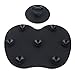 Makeup Brush Cleaning Mat, Codream Makeup Brush Cleaner Pad Set of 2 Cosmetic Makeup Brush Cleaner Washing Tool with Suction Cup (Black) Valentine's Gifts for women