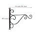 4 Pack 10 Inches Metal Plant Hanging Bracket Hook, for Heavy Duty Doodads, Elegant Hook for Wind Chimes, Flower Baskets, Decorative Plants, Wind Spinners, Bird Feeders, Indoor & Outdoor Décor