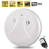 TOUGHSTY 8GB 1080P HD Home Security Camera Recorder Smoke Detector Fire Alarm Hidden Spy Cam Motion Activated 24 Hour Surveillance