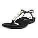 Vionic Women's Nala Arch Support Thong Sandal Black 9 M US