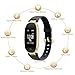 WFCL Fitness Tracker, Waterproof Activity Tracker with Pedometer Step and Sleep Monitor Calorie Counter Smart Bracelet for Women (black)