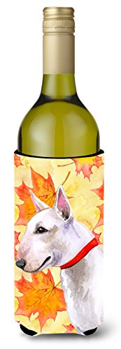 Caroline's Treasures BB9954LITERK Bull Terrier Fall Wine Bottle Hugger, Yellow…
