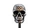 Silver Tone Carved Celtic Zombie Tattoo Skull Head Hot Rod Auto Gear Shift Knob/Decor