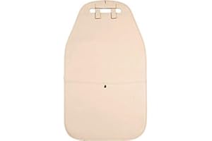 WINGOFFLY ZZ Lighting Car Kick Mats Seat Back Protectors Kick and Stain Protection for Children Or Adult with Pocket Universal Size (1 Pack, Beige)