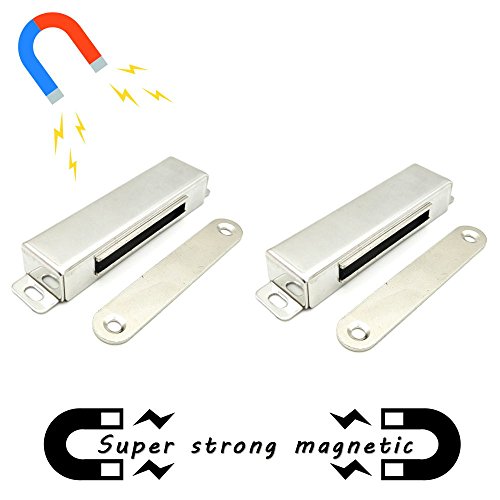 Door Catch,Door Magnet,Cabinet Magnets,Magnetic Door Catch,Suitable Cabinet Magnet Closet Catches,2 Pack, Slim Magnetic Screw.