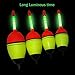 thkfish Fishing Floats, 5Pcs 5g 15g 30g 40g Foam Freshwater Saltwater Luminious Lighting EVA Foam Fishing Floats Crappie Fishing Floats Bobber Slip Tube Kit with 10pcs Glow Sticks