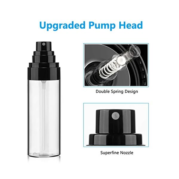 Spray Bottles,80ml Empty Fine Mist Plastic Travel Atomiser Bottle Set 3pcs