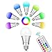 LumenBasic 60 Watt Color Changing Light Bulbs RGB with Warm White E27 with Remote Control and Wall Switch Control Dimmable RGBWW 10w Multicolor Bedroom Lights Color and Decoration