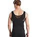 HANERDUN Mens Slimming Shirt Body Shaper Vest Compression Shirt Shapewear Hide Gynecomastia Slimming Vest