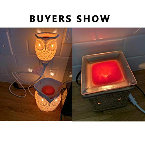 6 Pack Wax Warmer Bulbs,25 Watt Bulbs for Full Size Scentsy Warmers,G16.5 Globe E12 Incandescent Candelabra Base Clear Light Bulbs for Candle Wax Warmer,1.97 Inches,Long Last Lifespan - Thumbnail 4