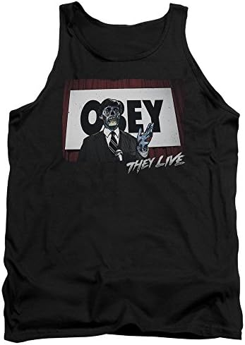 They Live Obey Mens Tank Top Shirt Black LG