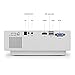 Video Projector, HTLL Home Cinema Mini Projector, 1500Lumens, HD Projector Support 1080P, HDMI, VGA, USB, AV,SD Input for Home Entertainment, TV, Laptop, Gaming, Smartphone etc (4.0-Inch) (White)