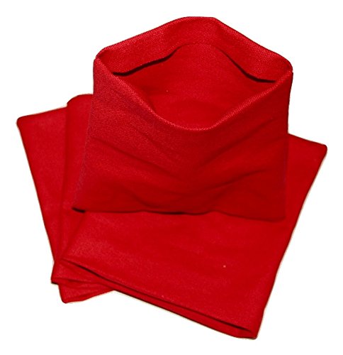 Tailor Spot Empty Cornhole Bean Bags (Set of 4) Standard ACA/ACO Regulation 25+ Colors (Red) - Thumbnail 2