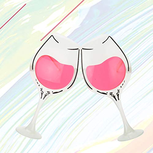 Red Wine Glass Shape Sunglasses Novelty Sunglasses Party Glasses Costume Cosplay Accessory Party Favors Photo Prop - Thumbnail 5