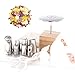 YO Cake Decorating Tips Baking Set, Frosting Piping Kit Pastry Bags and Tips, Cupcake Decorating Supplies with Icing Piping Tip, Decorating Nail, Pastry Bags, Wood Holder, Flower Lifter, Coupler