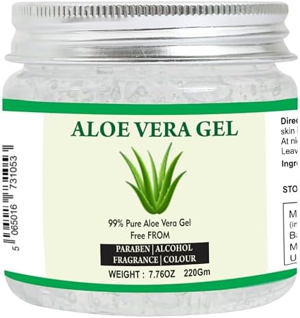 Raslok Aloe Vera Gel Pure Natural Aloe Gel For Moisturizing Face Skin &  Hair Care,Durable Moisturizing Hydrating Soothing After Sun Repair  Non-Sticky (220gm) price in UAE | Amazon UAE | kanbkam