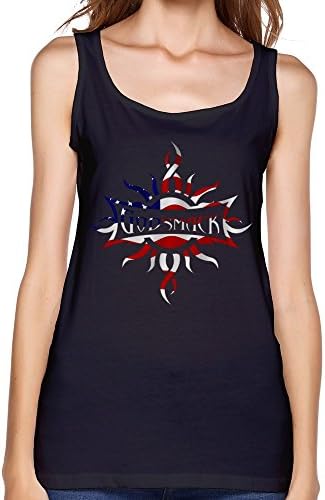 SIANDA Women's Godsmack Band US Flag Logo Tank Top Size S Black