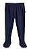 Made in USA Unisex Baby Boy Girl Footed Pants Warm Cozy Soft SPD Sensory Sensitive Skins - Certified Organic Cotton for Newborn and Infants - Navy, 9/12m