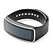 ArmorSuit MilitaryShield - Samsung Gear Fit Black Carbon Fiber Skin Back Protector Film + Anti-Bubble HD Clear Screen Protector For Gear Fit