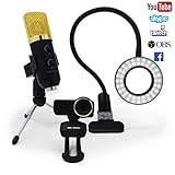 Stream Team Streaming Equipment Kit - (Will need a Male Microphone and Headphone Splitter for Playstation & Xbox) Xbox only allows streams through Mixer.