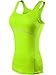 Neleus Women's 3 Pack Dry Fit Compression Long Tank Top Athletic Shirts,3 Pack:Black,Green,Red,Large