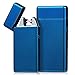 Kivors Rechargeable Windproof Arc Lighter Flameless Electronic Plasma Double Arc Cigarette Lighter (Blue C)