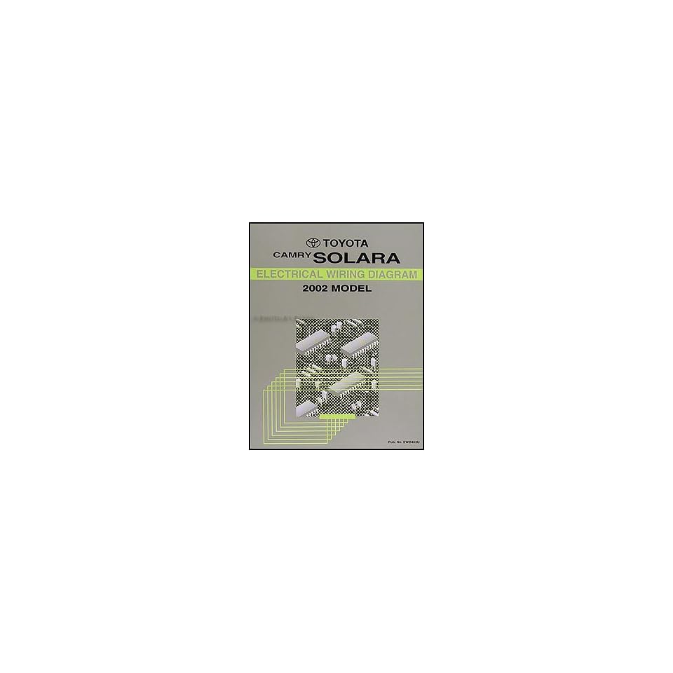 2002 Toyota Camry Solara Wiring Diagram Manual Original Toyota Books