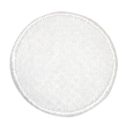 ID #8843 White Circle Ball Translucent Center Organza Iron On Applique Patch