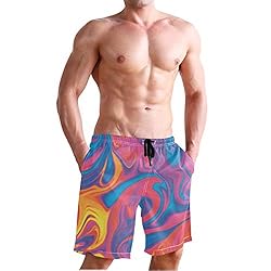 Aluy's boutique Men's Summer Cool Swim Trunks Quick