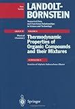 Thermodynamic Properties of Organic Compounds and Their Mixtures Subvolume B : Densities of Aliphatic Hydrocarbons: Alkanes, , 3540610294