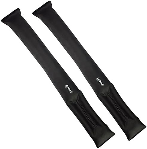 Carperipher Car Seat Gap Pad,CarBoss 2PC Universal PU Leather Auto Car Seat Hand Brake Gap Filler Soft Pad Suitable for Most Vehicles,Car Seat Mat Seam,Seats Holster Spacer Filler Padding