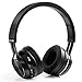 Dylan Bluetooth 4.1 Headphones Wireless Foldable Over-Ear Headphones with HiFi Stereo Built-in Mic 3.5mm Audio Jack for iPhone, Samsung, Android Phones & Tablets, Black