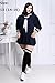 BS Anime School Uniforms [Plus Size Classic Navy Sailor Suits] (Large (12~14))