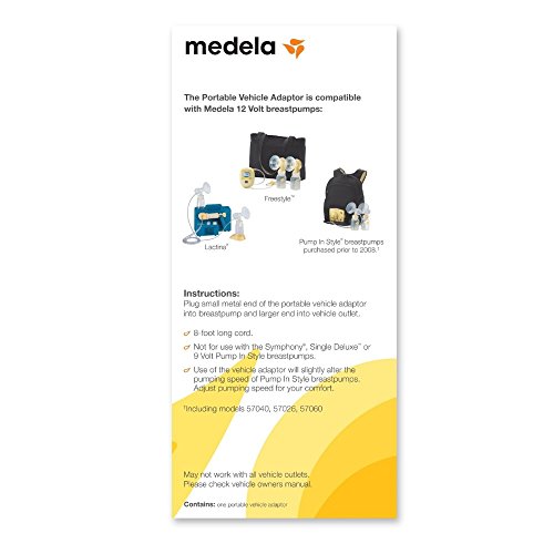 Medela 12 Volt Vehicle Lighter Adaptor