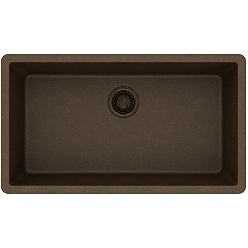 Elkay Quartz Classic ELGRU13322MC0 Mocha Single Bowl Undermount Sink