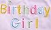 Embroidered Cute Dog Pet Cat Birthday Bandana for Girl Cats Female Dogs, 100% Cotton, Pink