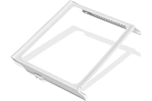MOHTOL W11368751 Refrigerator Shelf Frame, W10905531 Crisper Drawer Cover Frame Compatible with Whirlpool Kenmore WRS315SDHZ04 WRS315SDHZ05 WRS3201SDHZ08, W10904001 Refrigerator Crisper Pan Cover Replacement