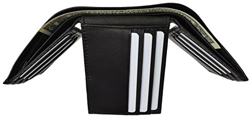 Mens Trifold Wallet Extra Capacity Inside Slots 2 ID Windows by Marshal