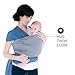 Baby Wrap Carrier by Baby Sense - Baby Sling, Nursing Cover, Baby Slings, Soft Lightweight Stretchy Comfortable Easy Breathable Wraps for Infants & Newborns | Baby Shower Gift (Blue)