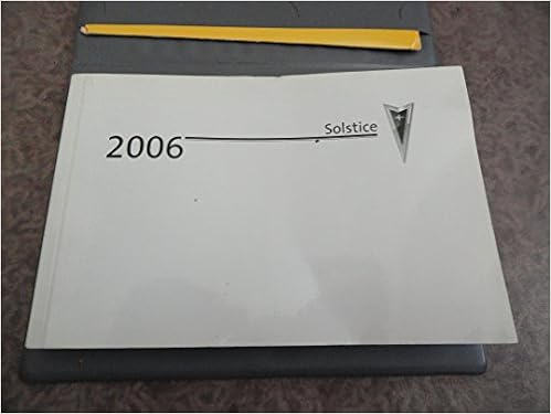 2006 pontiac solstice owners manual
