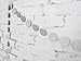 My Lifestyle 26Ft Set of 2 Circle Dots Paper Garland for Room Party Decorations Backdrop - (Silver,Glitter)