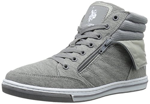 U.S. Polo Assn. Women's Mila4 Fashion Sneaker, Grey Heather Jersey, 8 M US