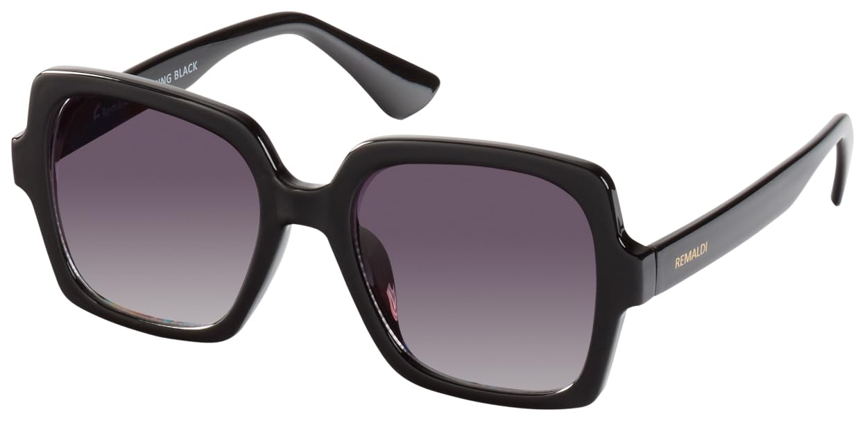 Remaldi women's Channing Sunglasses, Black, one size