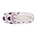 Zegee Womens Fuzzy Indoor Soft Sock Slippers Non-Slip Sole Cozy Warm Slip-on House Bedroom Slippers (L 9-10, Hearts)
