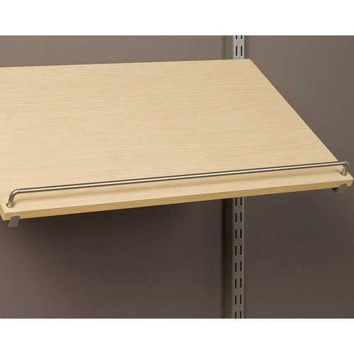 Organized Living freedomRail Shoe Fence for freedomRail Shoe Shelves, 24-inch - Nickel