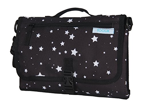 Toolik Portable Changing Diaper Station for Newborn Baby, Infant and Toddler- For Travel and Stroller- Waterproof & Wipeable Mat with Pocket and Detachable Bag Strap | Gift for New Parents - Thumbnail 6