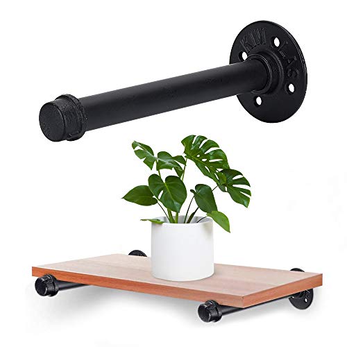 HOME MASTER HARDWARE 9 inch Industrial Pipe Shelf Brackets 10 Pack