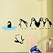 Let'S Diy Penguin Diving Wall Sticker Decals Home Decoration Decor For Kids Room